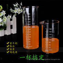 180/280ml glass measuring cup high borosilicate glass measuring cup straight shape glass measuring cup